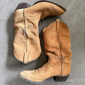 Vintage Tony Lama Made in USA Roughout Cowboy Boots – 9.5D